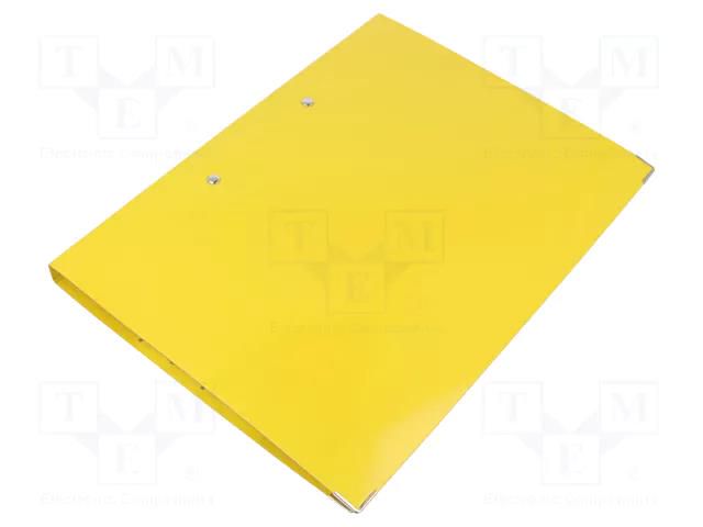 Clipboard; ESD; A4; Application: for storing documents; yellow STATICTEC PRT-STS1240