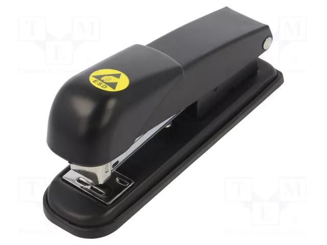 Stapler; ESD; metal,electrically conductive material; black STATICTEC PRT-STS1030