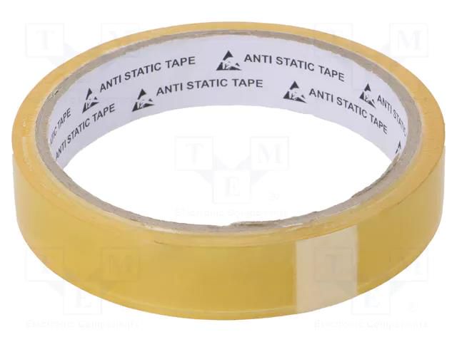 Packing tapes; ESD; L: 33m; W: 18mm; Application: packing; <1GΩ STATICTEC PRT-STP1318