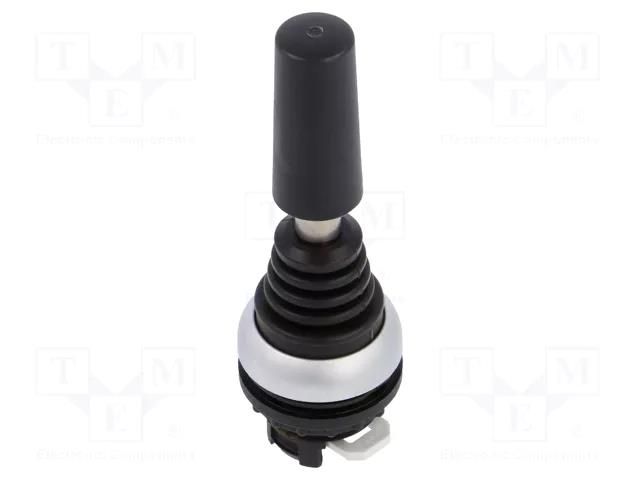 Switch: joystick; 22mm; Stabl.pos: 1; black; none; IP66; RMQ-Titan EATON ELECTRIC M22-WJS4