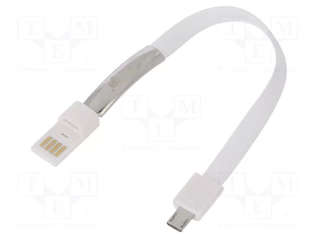 Cable; USB 2.0; USB A plug,USB B micro plug; nickel plated AKYGA AK-AD-34