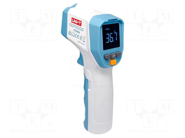 Infrared thermometer; LCD; 32÷42.9°C; ±0.3%; Illumin: yes UNI-T UT305H