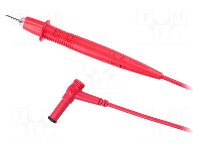 Test lead; 1kV; 10A; probe tip x2,angular banana plug 4mm x2 UNI-T UTLT18