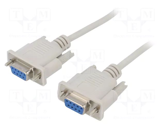 Cable; D-Sub 9pin socket,both sides; 2m; white; connection 1: 1 AKYGA AK-CO-04