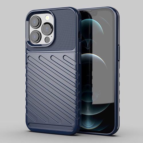 Thunder Case Flexible Tough Rugged Cover TPU Case for iPhone 13 Pro blue, Hurtel 9145576217009 9145576217009