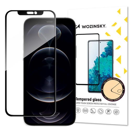 Wozinsky super tough Full Glue full screen tempered glass with Case Friendly frame iPhone 14 Max / 13 Pro Max black, Wozinsky 5907769317644 5907769317644