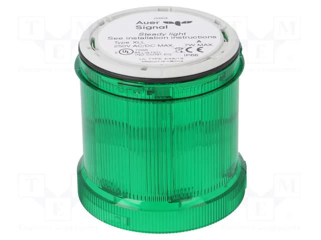 Module: light signaller; green; bulb BA15D; 12÷250VDC; 12÷250VAC AUER SIGNAL 900006900