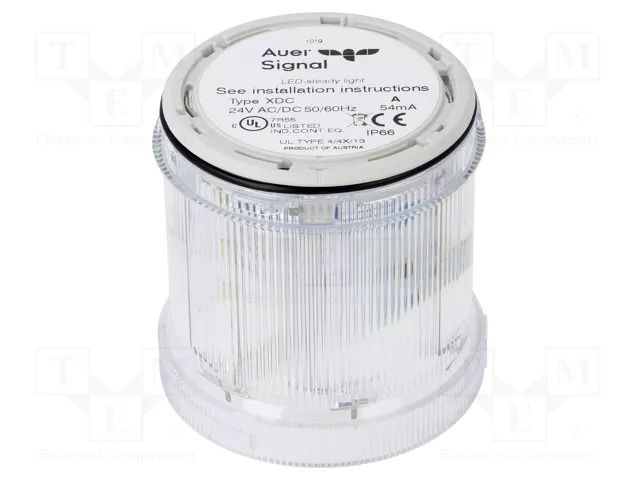 Automation module: light signaller; transparent; LED; 24VDC; IP66 AUER SIGNAL 900014405