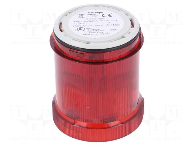 Module: light signaller; red; bulb BA15D; 12÷250VDC; 12÷250VAC AUER SIGNAL 901002900