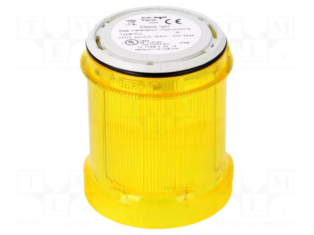 Module: light signaller; yellow; bulb BA15D; 12÷250VDC; 12÷250VAC AUER SIGNAL 901007900