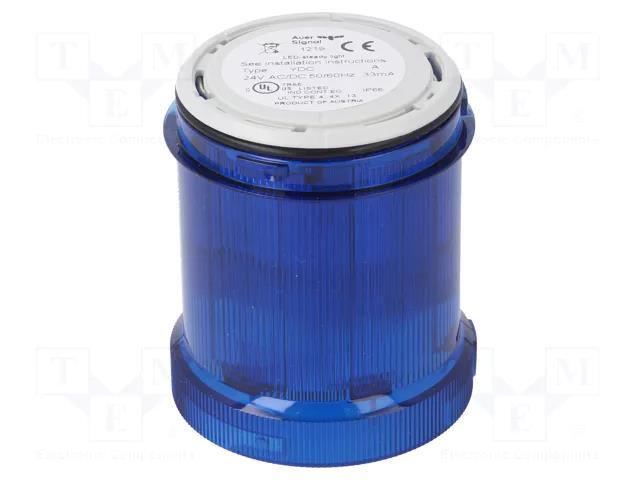 Module: light signaller; blue; LED; 24VDC; 24VAC; IP66; Ø63x76mm AUER SIGNAL 901015405