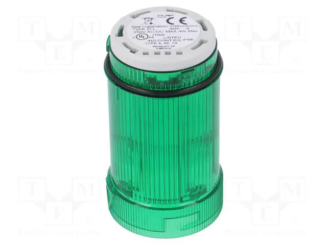 Module: light signaller; green; bulb BA15D; 12÷250VDC; 12÷250VAC AUER SIGNAL 902006900