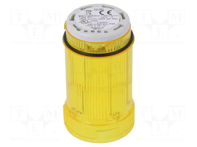 Module: light signaller; yellow; bulb BA15D; 12÷250VDC; 12÷250VAC AUER SIGNAL 902007900