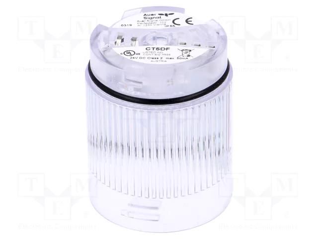 Module: light signaller; transparent; LED; 24VDC; IP65; Ø50x69mm AUER SIGNAL 915024005