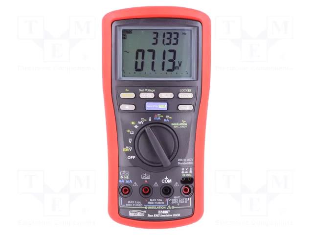 Meter: insulation resistance; LCD; Sampling: 5x/s; 2uF÷20mF BRYMEN BM887
