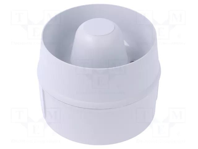 Signaller: sound; siren; 230VAC; 107dB; ES2; IP65; white; Ø105x84mm AUER SIGNAL C115200113