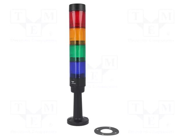 Signalling column; red/orange/green/blue; LED; 24VDC; 24VAC; IP65 AUER SIGNAL CT5-Q05