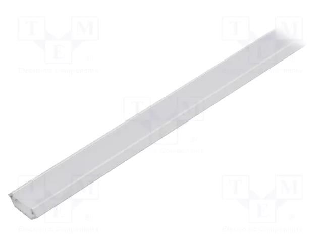 Profiles for LED modules; white; white; L: 1m; aluminium; angular FIX&FASTEN FIX-GLC1-W-1M-SET