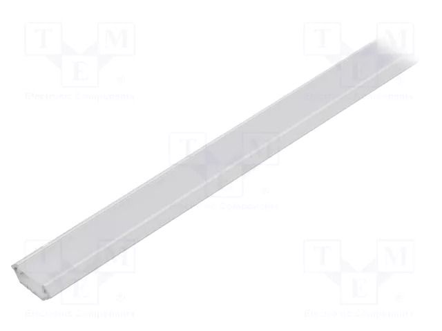Profiles for LED modules; white; white; L: 1m; aluminium; angular FIX&FASTEN FIX-GLC1-W-1M-SET