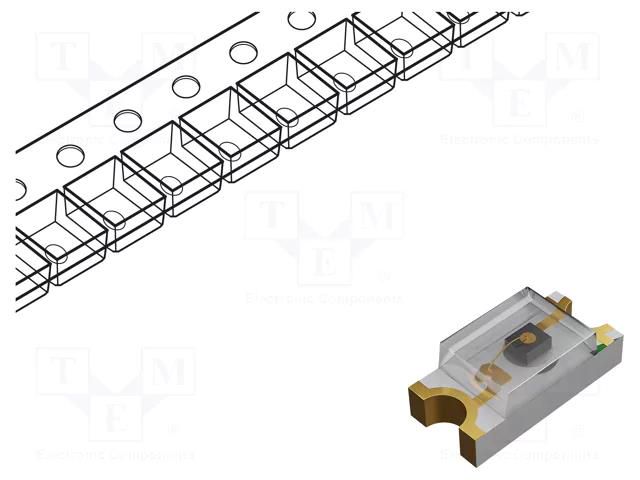 Phototransistor; SMD; 70mW; Dim: 3.2x1.5x1.1mm; λp max: 850nm; 30V Token PT-A8-AC-1206-850