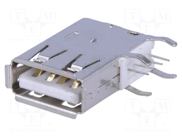 Connector: USB A; socket; THT; side,angled 90° CONNFLY DS1095-01-WNR0