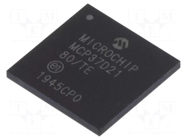 IC: A/D converter; Ch: 8; 14bit; 80Msps; 1.2÷1.8V; TFBGA121; in-tray MICROCHIP TECHNOLOGY MCP37D21-80E/TE