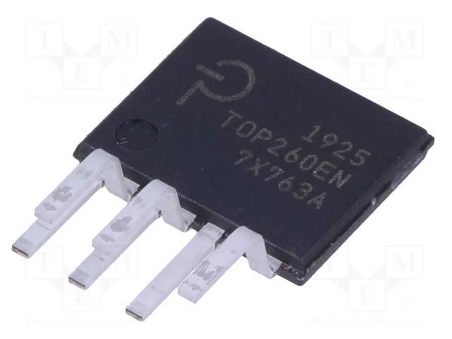 IC: PMIC; AC/DC switcher,SMPS controller; 59.4÷145kHz; eSIP-7C POWER INTEGRATIONS TOP260EN
