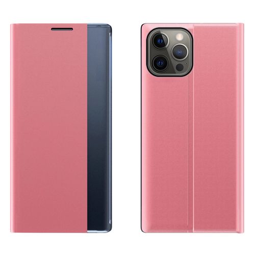 Sleep Case Bookcase Type Case with Smart Window for iPhone 13 Pro Max pink, Hurtel 5907769334184 5907769334184