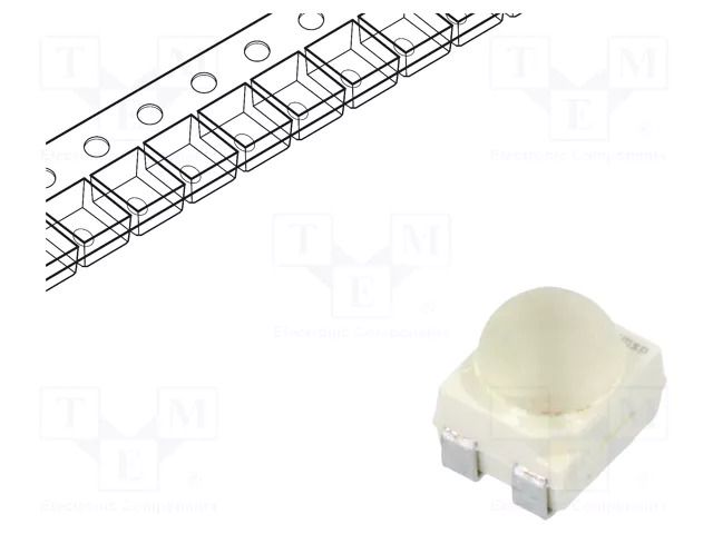 LED; yellow; SMD; 3528,PLCC4; 5600÷14000mcd; 2.05÷2.65VDC; 60° ams OSRAM LY-E65F-DAEB-46-1