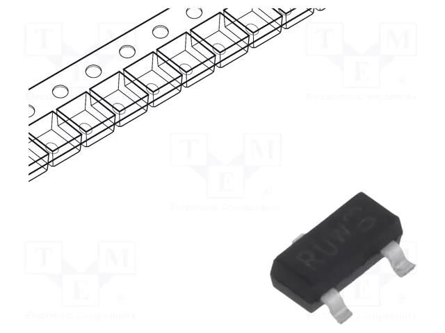 Diode: TVS array; 9.1V; 40W; unidirectional,double,common anode NEXPERIA MMBZ9V1AL.215