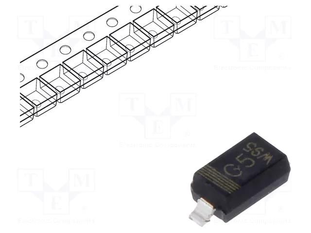 Diode: Schottky rectifying; SOD123; SMD; 40V; 1A; reel,tape NEXPERIA PMEG4010EGWX