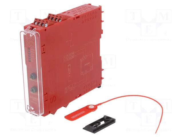 Module: safety relay; 24VAC; 24VDC; IN: 1; for DIN rail mounting SCHNEIDER ELECTRIC XPSUAB11CP