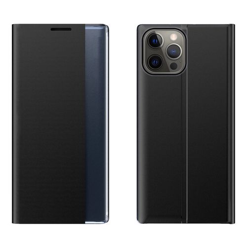Sleep Case Bookcase Type Case with Smart Window for iPhone 13 Pro black, Hurtel 5907769334191 5907769334191
