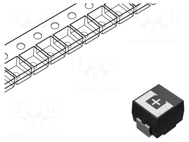 Capacitor: tantalum-polymer; low ESR; 330uF; 2.5VDC; TPE; SMD; ±20% PANASONIC 2R5TPE330M9