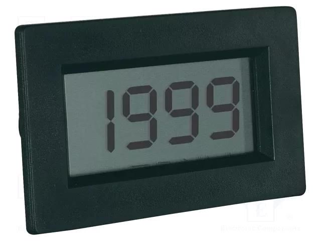 Voltmeter; digital,mounting; 0÷199.9mV; on panel; snap fastener PEAKTECH PKT-LDP-135