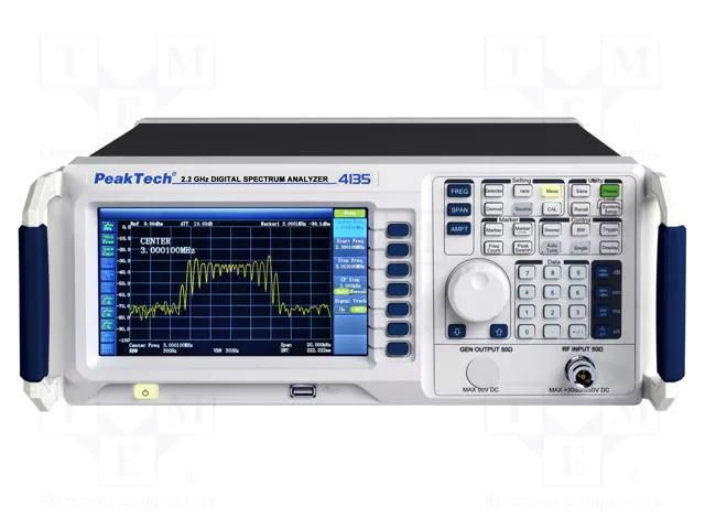 Spectrum analyzer; Band: 10MHz÷2.2GHz; In.imp: 50Ω; 9kHz÷2.2GHz PEAKTECH PKT-P4135
