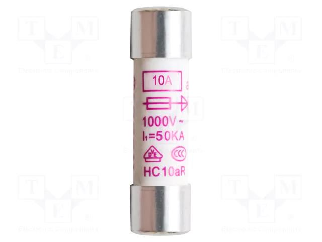 Fuse; 10A; 1kV; 10.3x38mm; 10pcs. PEAKTECH PKT-P7530