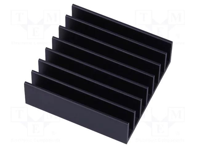 Heatsink: extruded; grilled; BGA; black; L: 35mm; W: 35mm; H: 11.4mm Wakefield Thermal 642-45AB