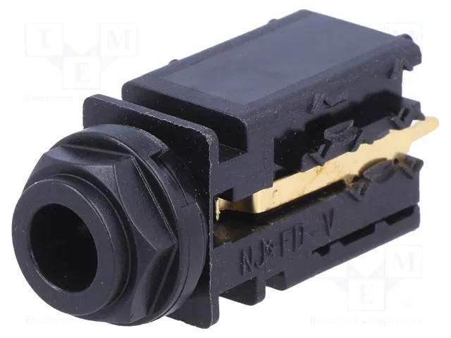 Connector: Jack 6,3mm; socket; female; mono; ways: 2; straight; THT NEUTRIK NTR-NJ2FD-V