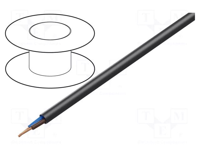 Wire; H07RN-F; 2x4mm2; round; stranded; Cu; rubber; black; 450V,750V LAPP H07RN-F/EV-2X4
