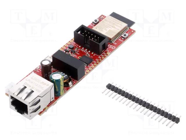 Dev.kit: WiFi; prototype board; Comp: ESP32-WROOM-32,Si3402-B OLIMEX ESP32-POE-ISO-IND