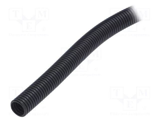 Protective tube; Size: 29; polyamide 12; black; L: 50m; PIS; UL94V-0 PMA I-PIST-29B