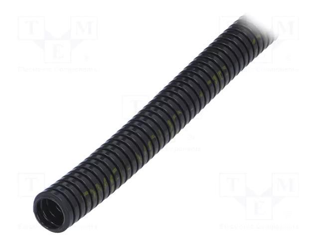 Protective tube; Size: 48; polyamide 6; black; L: 30m; PMAFLEX VOH PMA I-VOHG-48B