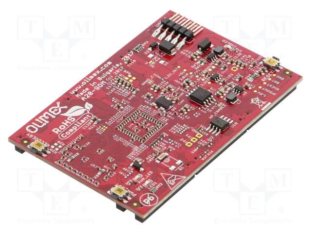 SOM; integrated compute module; Cortex A7; IDC40 x6; 1GBRAM; DDR3 OLIMEX A20-SOM-E16GS16M