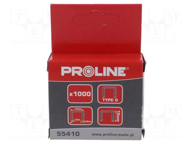 Staples; Width: 10.6mm; L: 10mm; 1000pcs. PROLINE PRE-55410