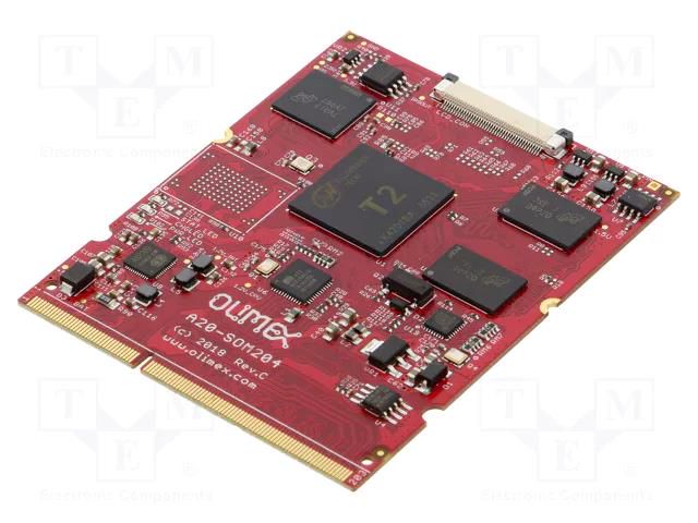 SOM; Cortex A7; 1GBRAM,8GBFLASH; ARM A20 Dual-Core; SO DIMM; DDR3 OLIMEX T2-204-1G16M8GMCI