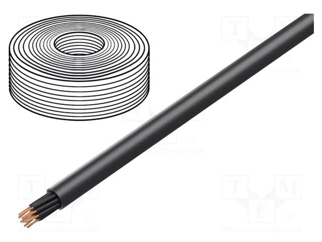 Wire; H07RN-F,TITANEX®; 12G1.5mm2; round; stranded; Cu; rubber HELUKABEL TITANEX12X1.5