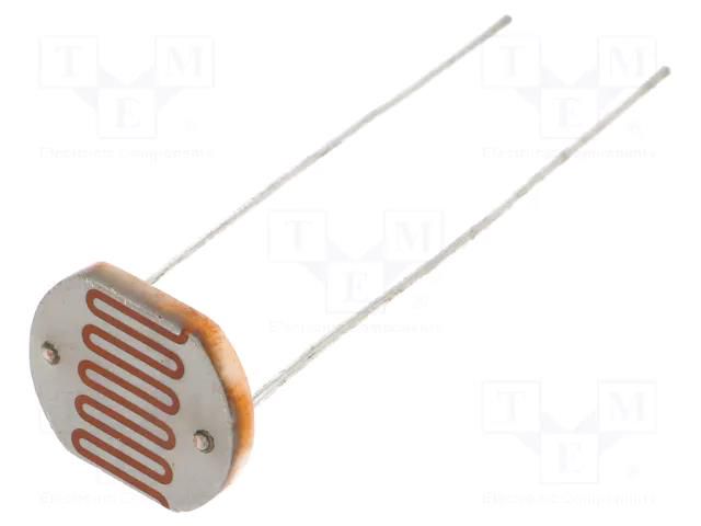 Photoresistor; 250mW; 18÷50kΩ; 560nm; THT; 250VDC; ØLED: 12mm Token PGM1203