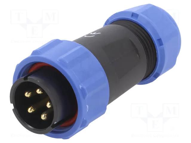 Plug; SP21; male; PIN: 5; IP68; 7÷12mm; 10A; screw terminal; 500V WEIPU SP2110/P5II-2N