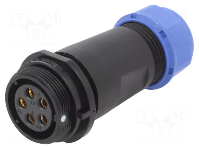 Plug; SP21; female; PIN: 5; IP68; 7÷12mm; 10A; screw terminal; 500V WEIPU SP2111/S5II-2N